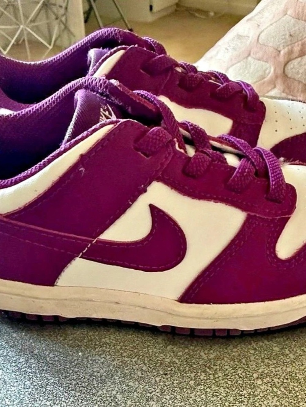 Nike Dunk Low Retro 'Championship Court Purple' Purple & White Sneakers